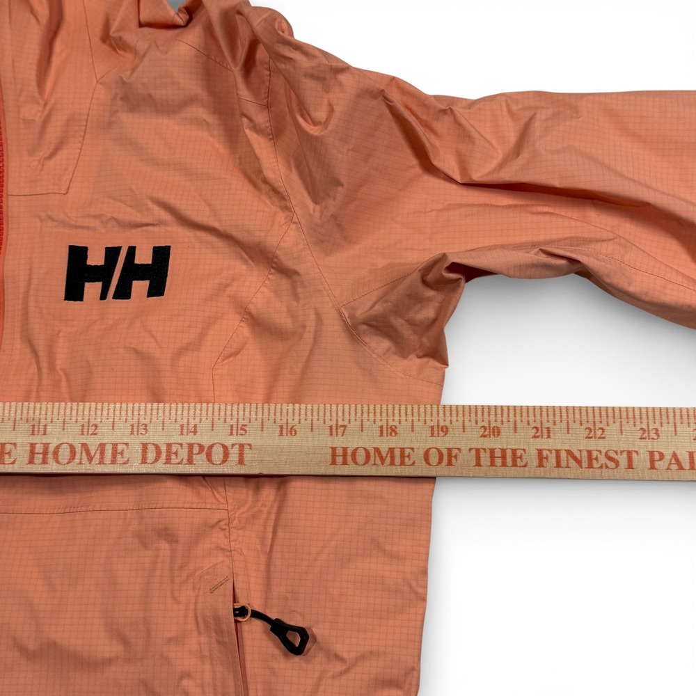 Helly Hansen Odin Light 3D Air Shell Rain Jacket Womens Small Peach Hooded - Picture 8 of 16